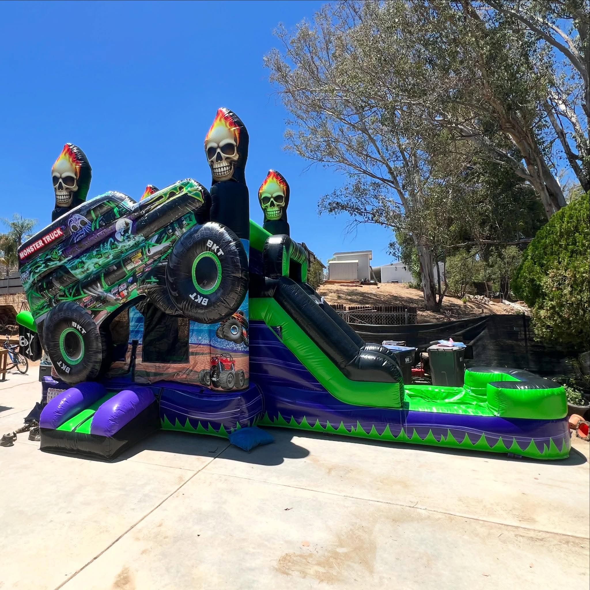 Monster Truck Bounce House Rental Menifee CA Monster truck bounce house rental in Menifee CA for birthday parties and events